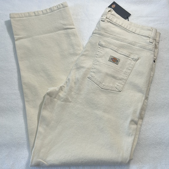 Dickies 34 x 32 Jeans Thomasville Denim Jean Pants in Natural 5 pockets NWT